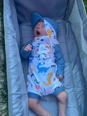 Robbie at the pool