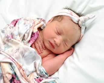 Newborn baby girl.
