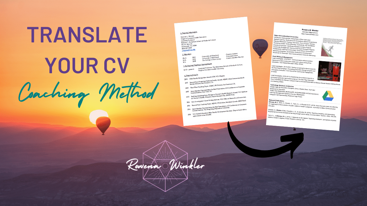 Translate Your CV